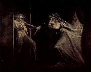 Johann Heinrich Fuseli Lady Macbeth receives the daggers Spain oil painting artist